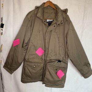 VTG fieldmaster Tan Large (Tall) Farm Jacket. Multiple Pockets- See call outs